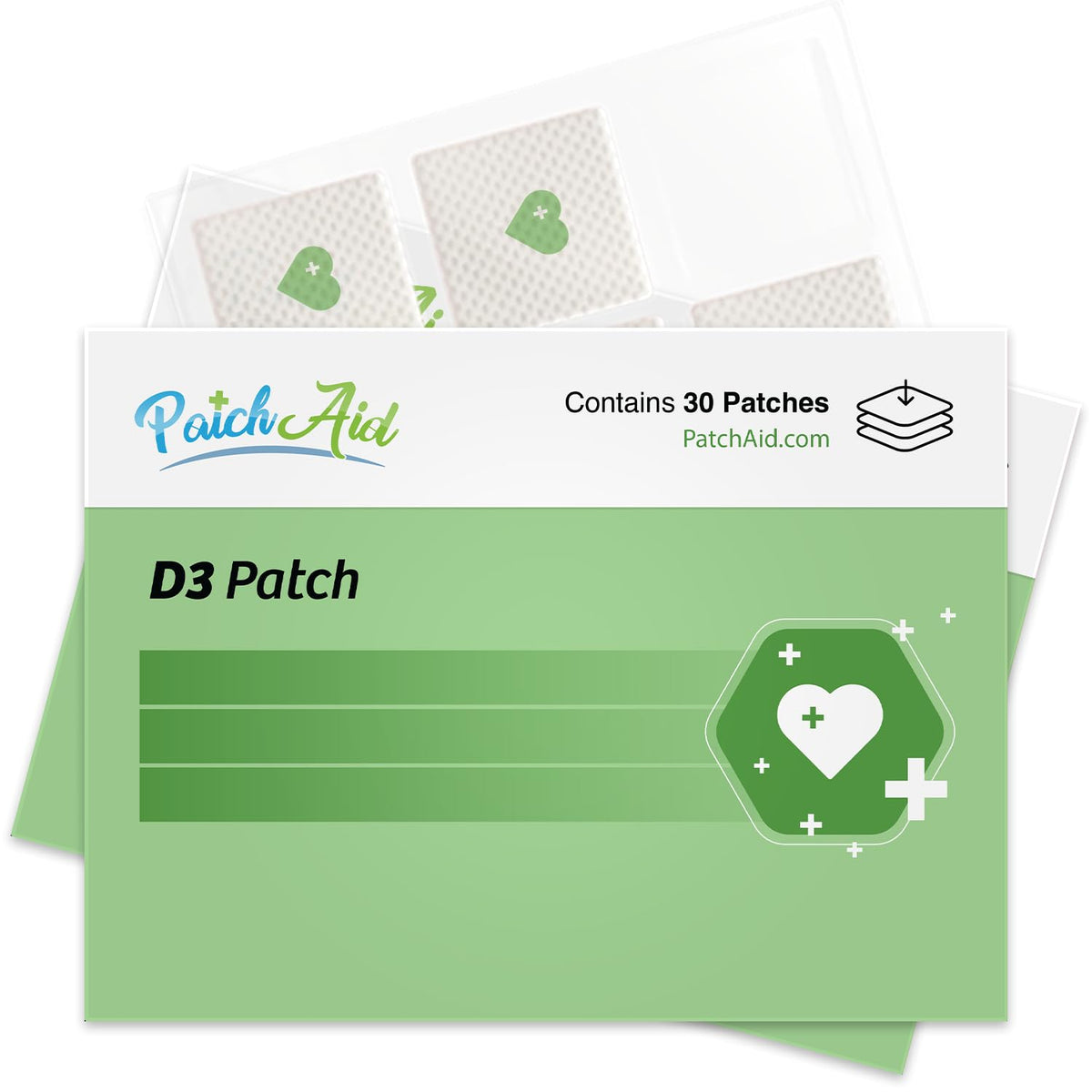 Patch Aid D3 Topical Patch - 30 Count