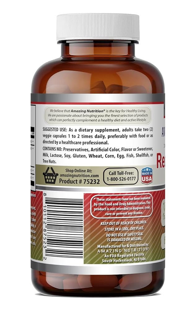 Amazing Formulas Red Yeast Rice Complex 1570 mg per Serving