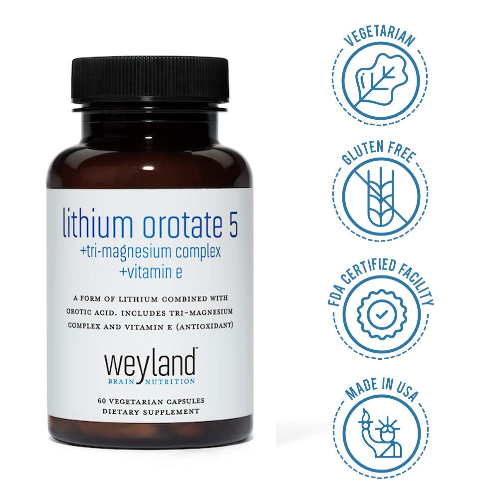 Weyland Brain Nutrition Lithium Orotate 5mg with Magnesium - image 5