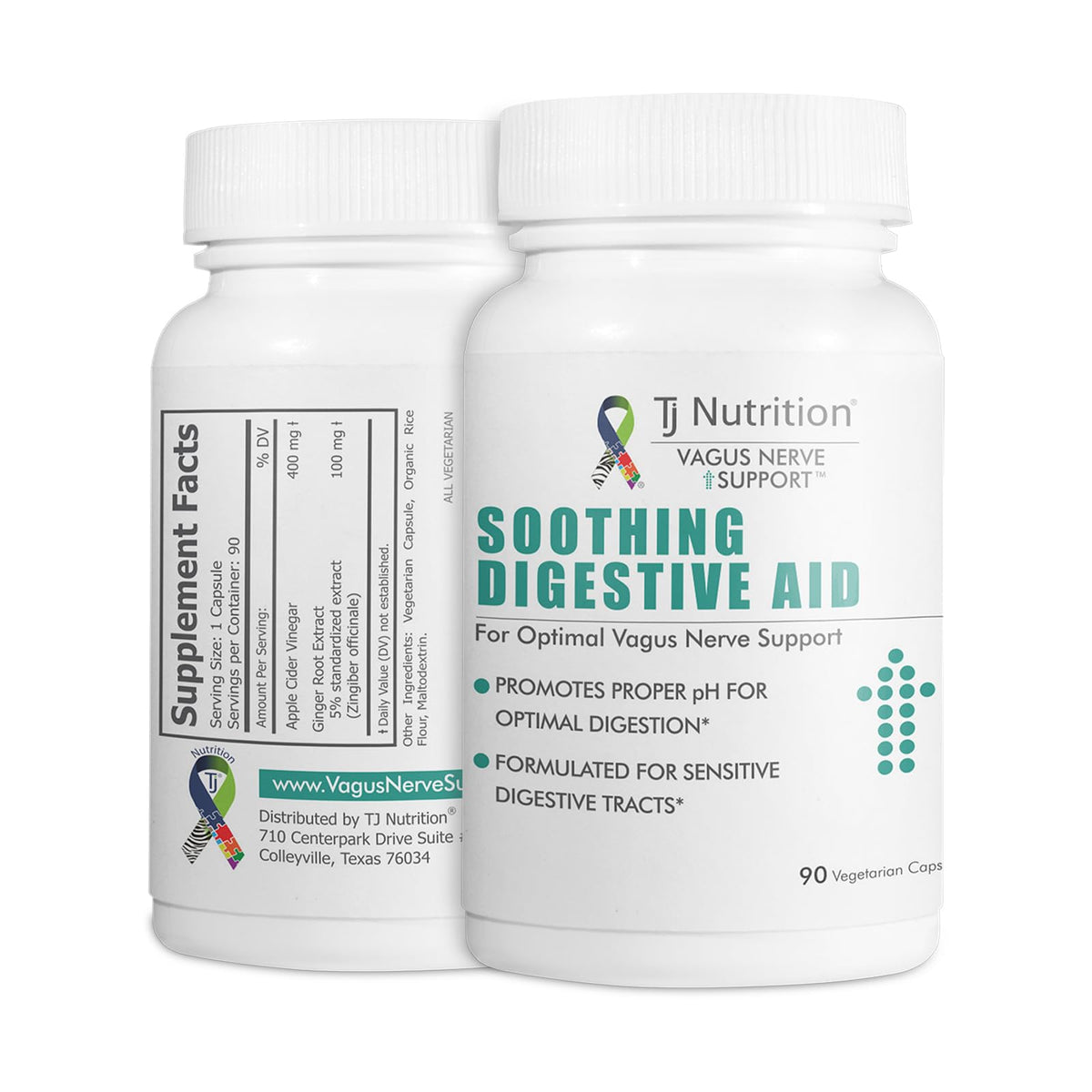 TJ Nutrition Digestive Health Support Capsules - 60 Count