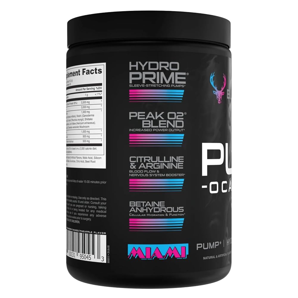 Bucked Up Pump-ocalypse Miami Nitric Oxide Booster Powder - 13 oz - image 4