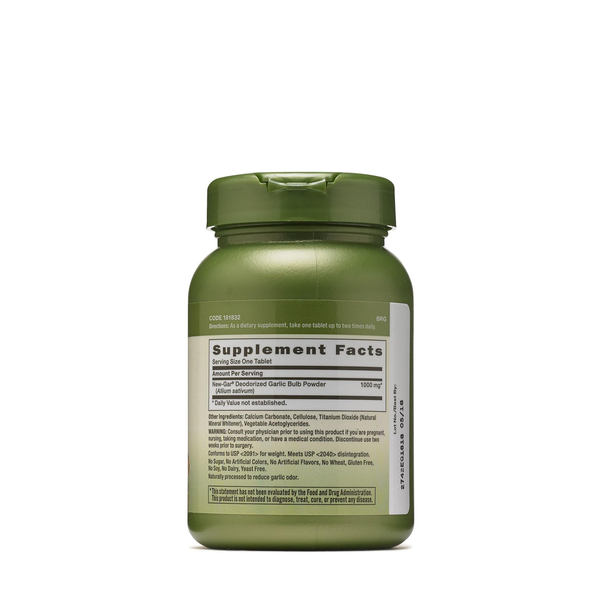 GNC Herbal Plus Odorless Super Garlic 1000mg - 100 Tablets - image 2