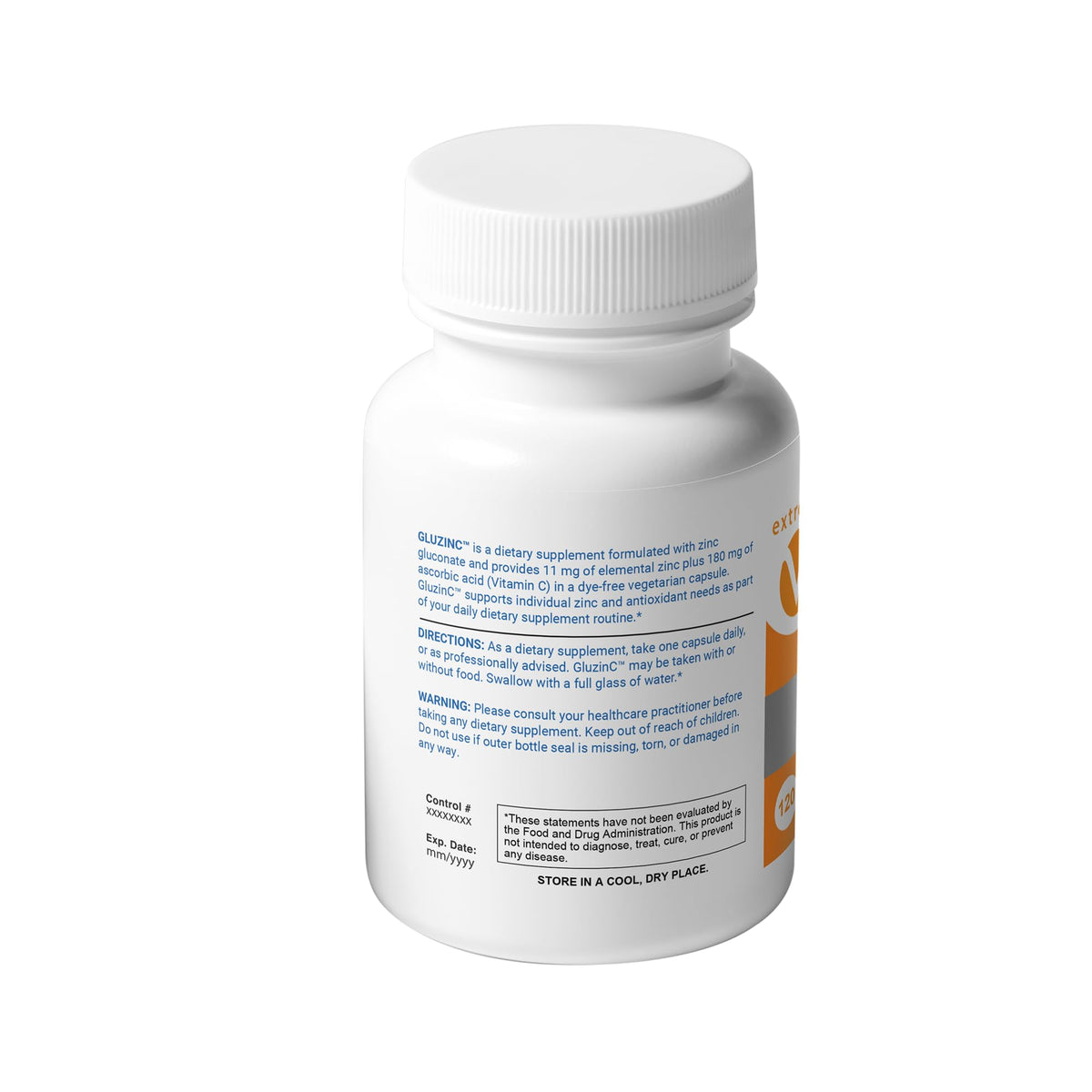 extreme V Zinc MG11+VC Immune Formula - 120 Vegetarian Capsules - image 2