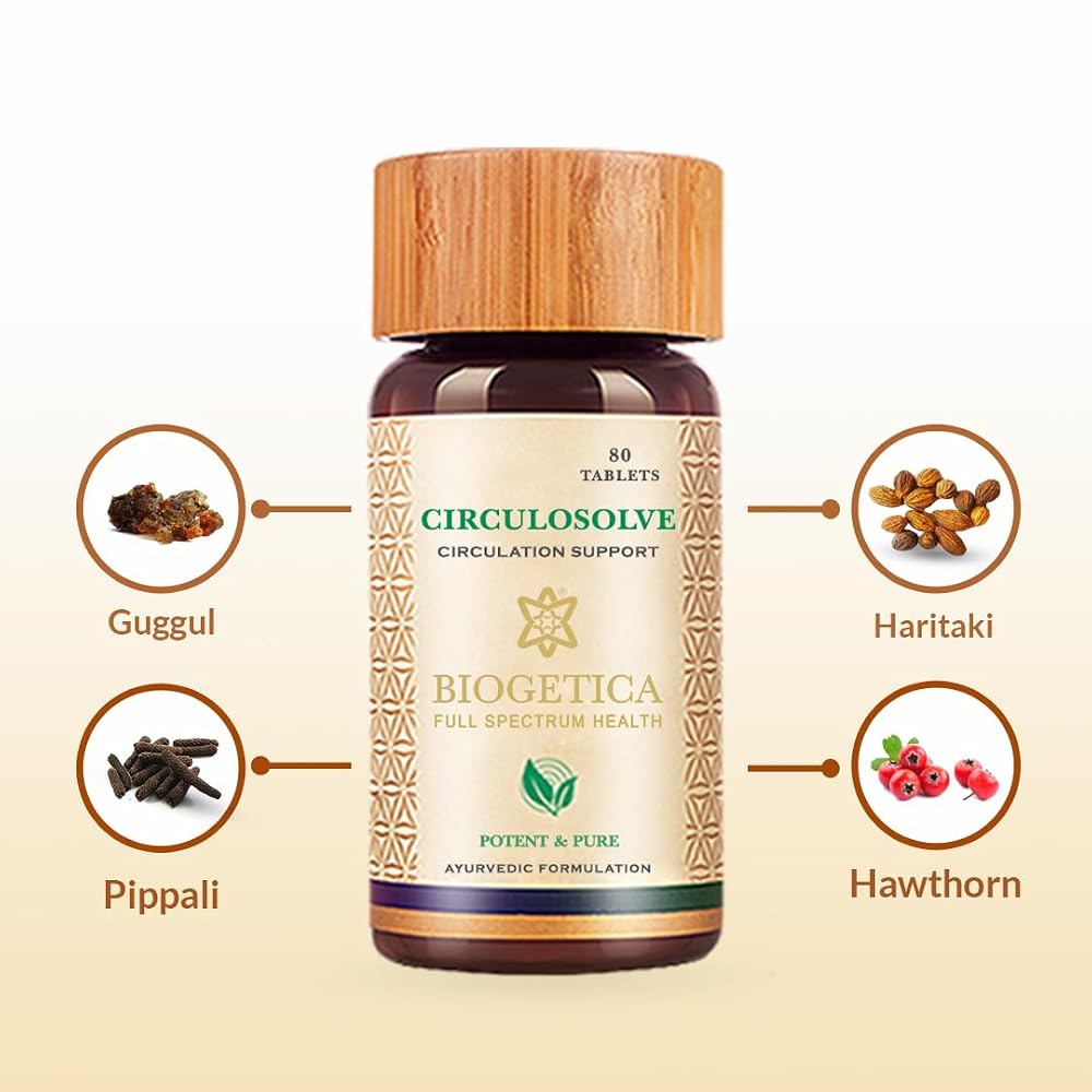 Biogetica Circulosolve Ayurvedic Arjuna Guggul Vegan Capsules - 80 Count - image 4
