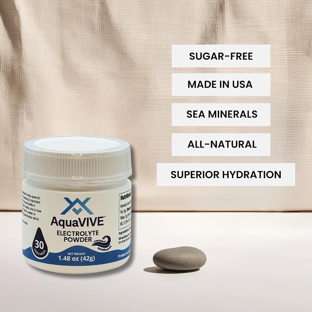 AquaVIVE Electrolyte Drink Mix Powder Unflavored - 30 Servings - image 3