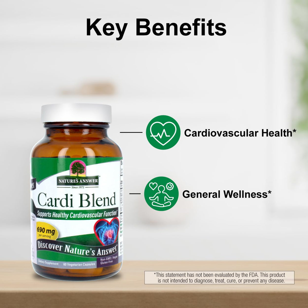 Nature's Answer CardiMax Heart Health - 60 Vegetarian Capsules - image 5