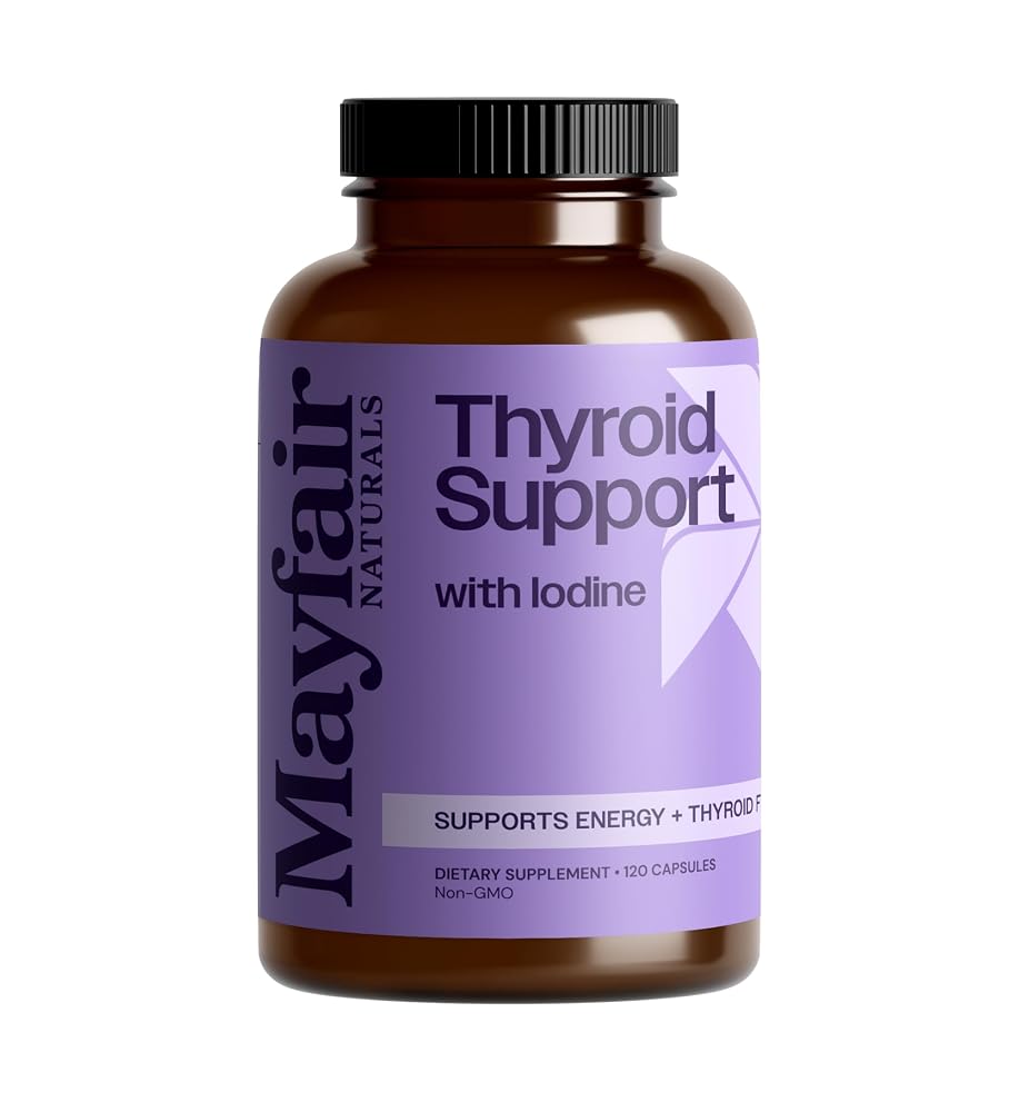 Mayfair Naturals Thyroid Support with Iodine - 120 Capsules
