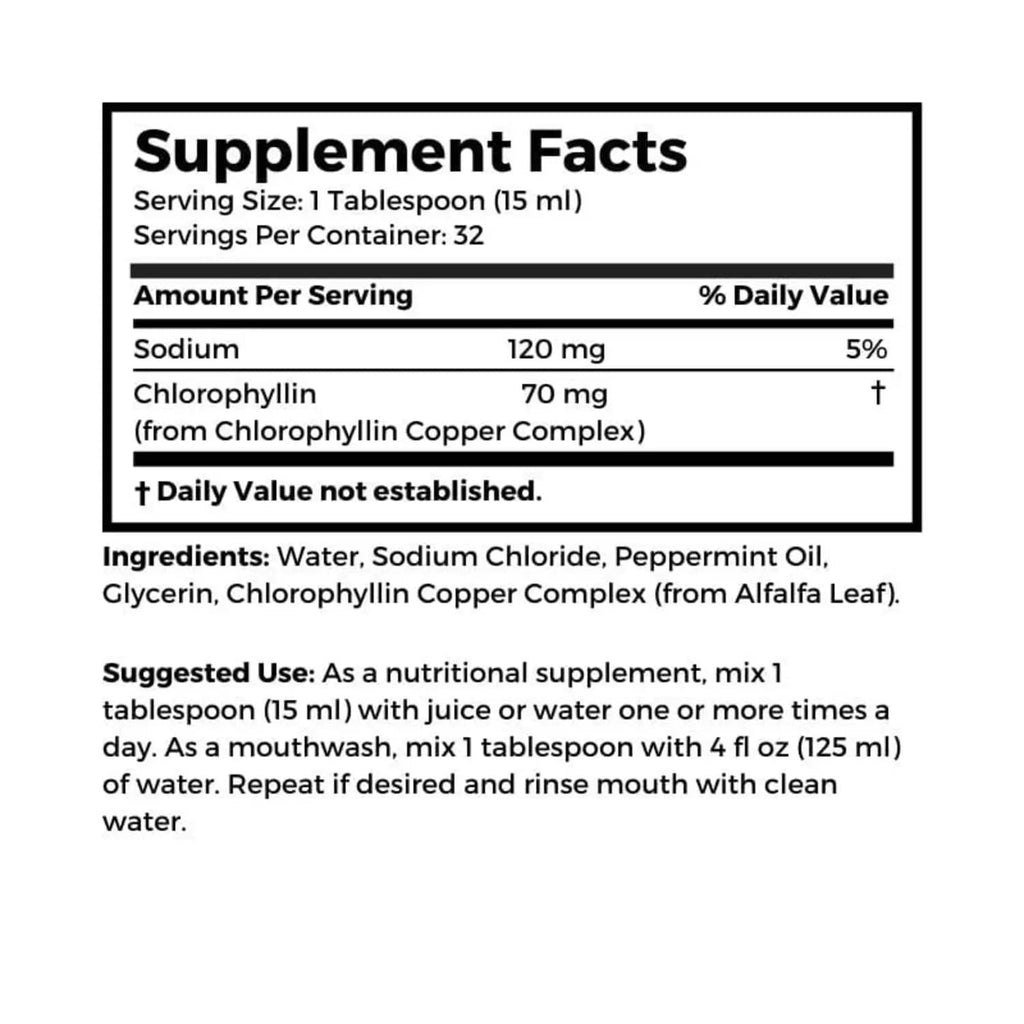 Bernard Jensen's Chlorophyll Liquid Mint Flavor - 16 Fl Oz - image 5