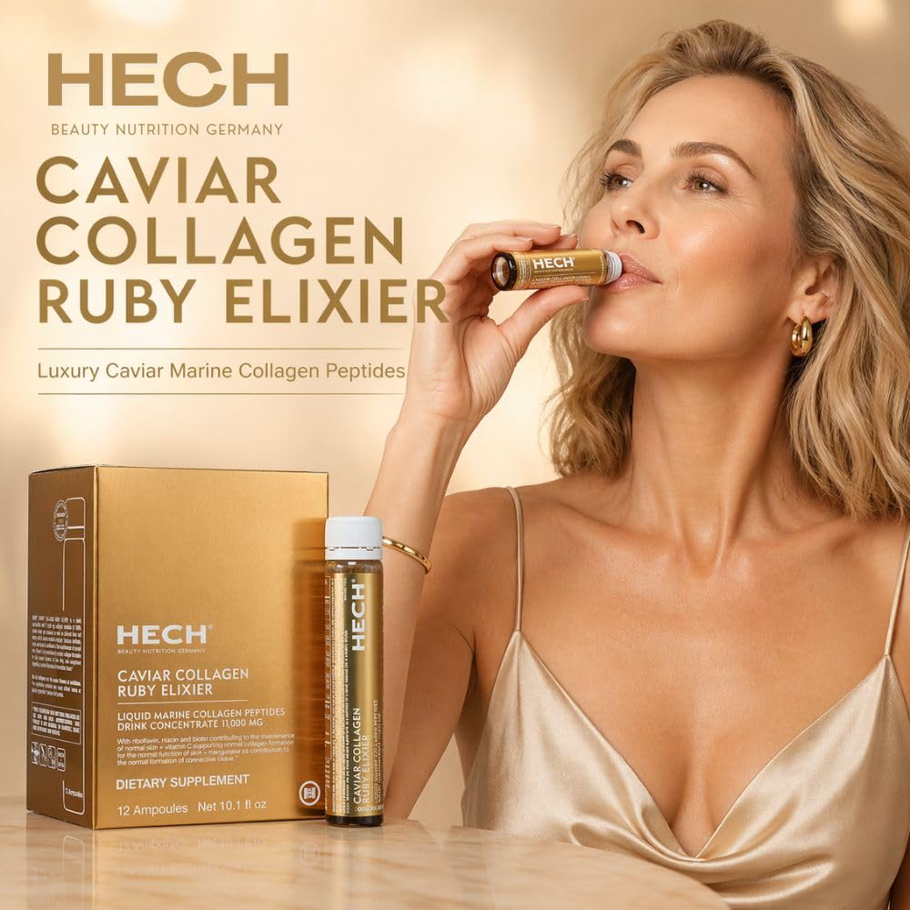 HECH Ruby Caviar Marine Collagen Liquid - 12 x 11,000 mg Shots - image 2