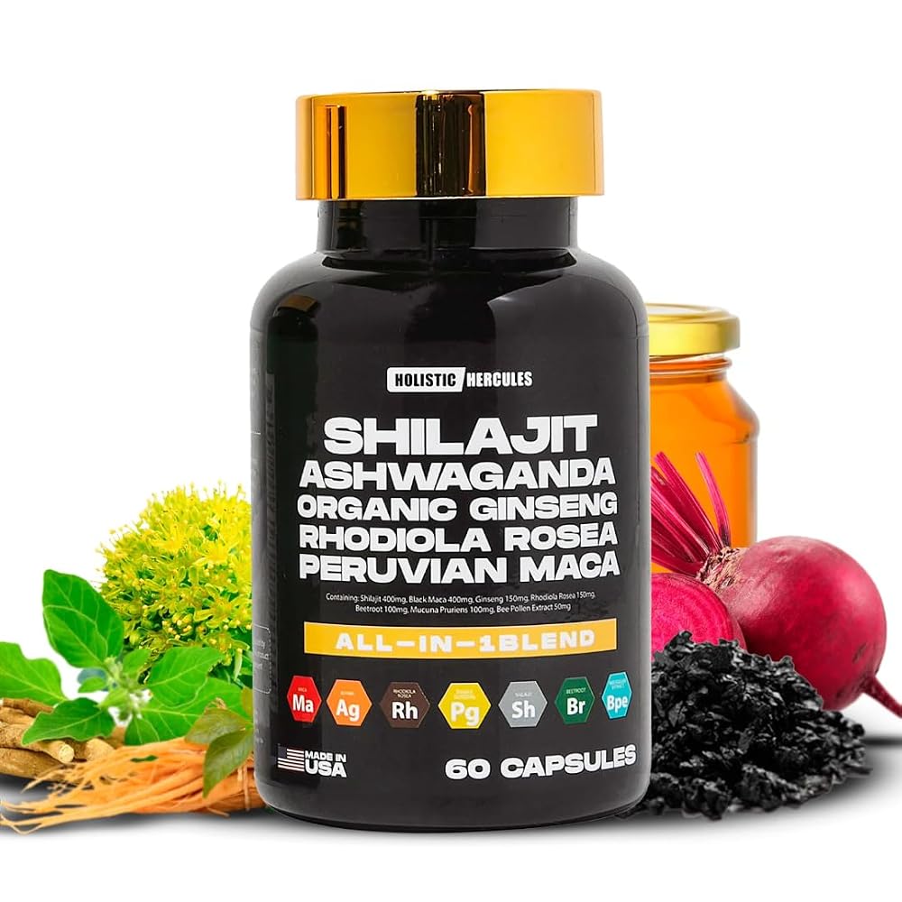 Holistic Hercules Rhino Horn Shilajit Blend Vitality Boost - 30 Capsules