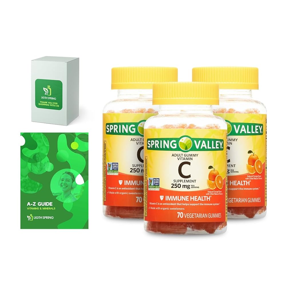 LightSpring Vegetarian Vitamin C Gummies 250 mg - 70 Count