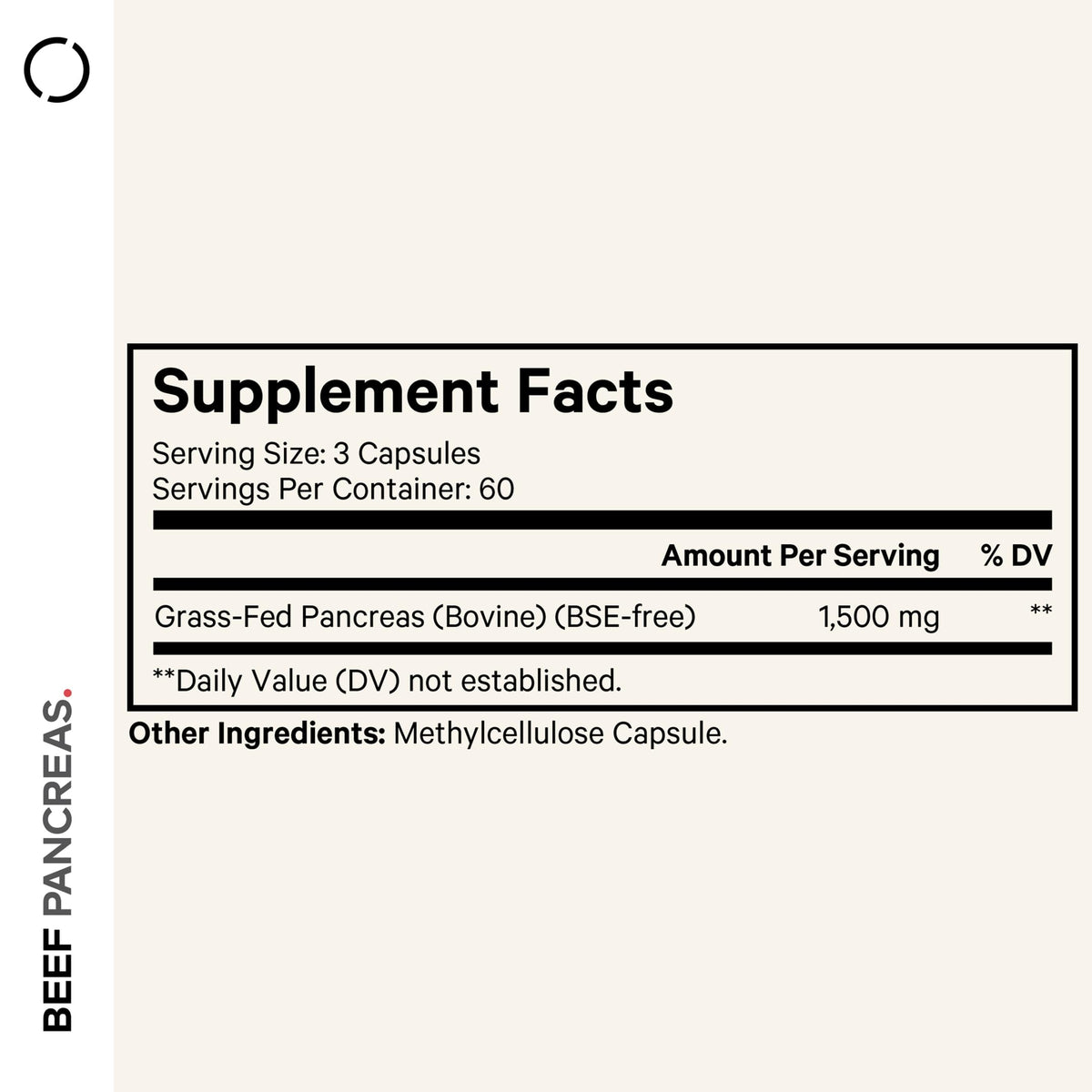 Codeage Grass Fed Beef Pancreas Supplement - 180 Capsules - image 2