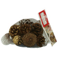 Connie N Randy Cinnamon Scented Glitter Pine Cones - 3 Dry Quarts