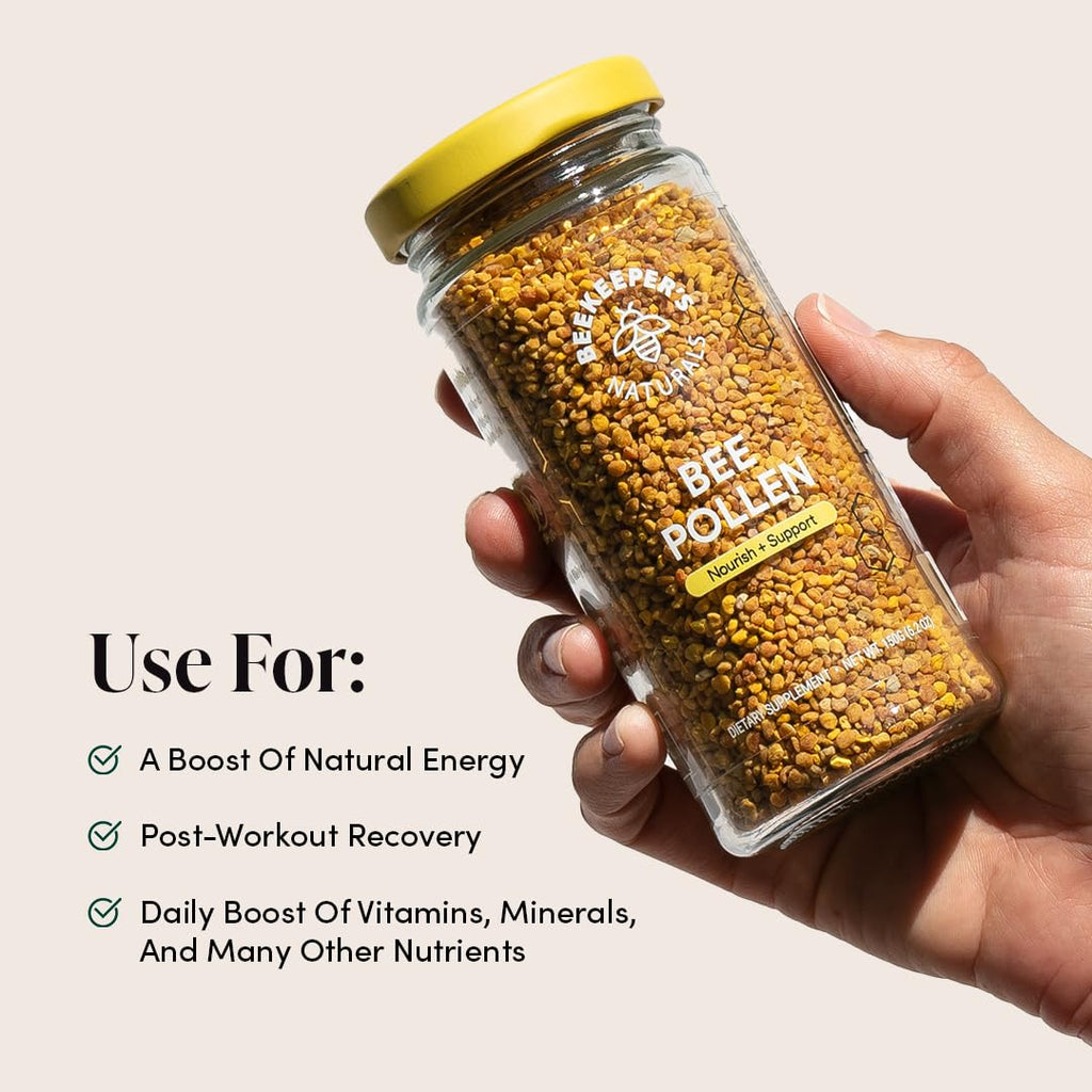 Beekeeper's Naturals 100% Raw Bee Pollen Granules - 5.2 oz - image 3