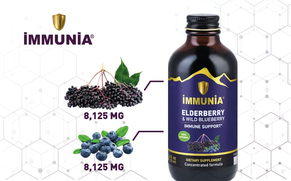 Immunia Elderberry & Wild Blueberry Concentrated. Immune Support.