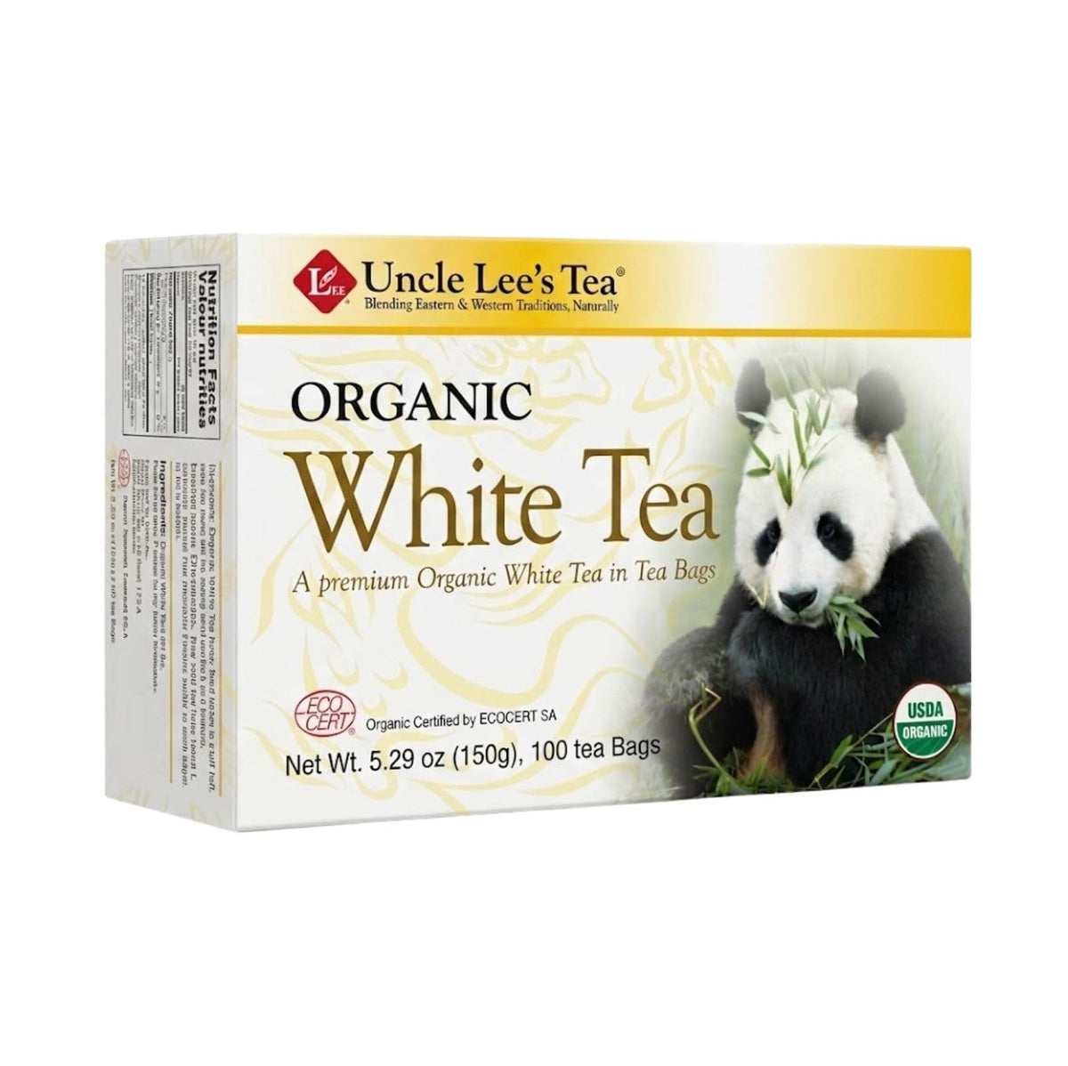 Uncle Lee's Tea Organic White Tea - 100 Tea Bags
