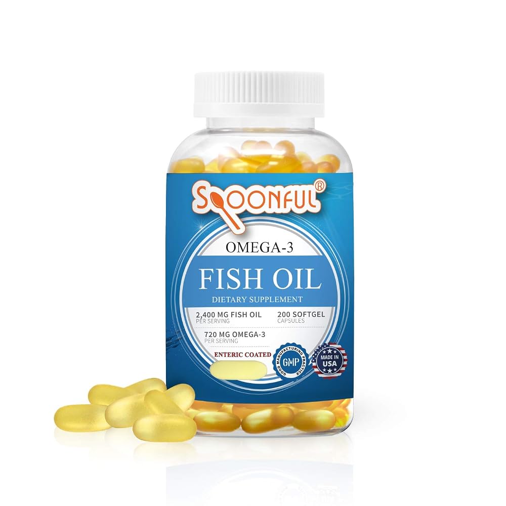 Spoonful Omega 3 Fish Oil Enteric Coated 2400mg - 200 Softgels
