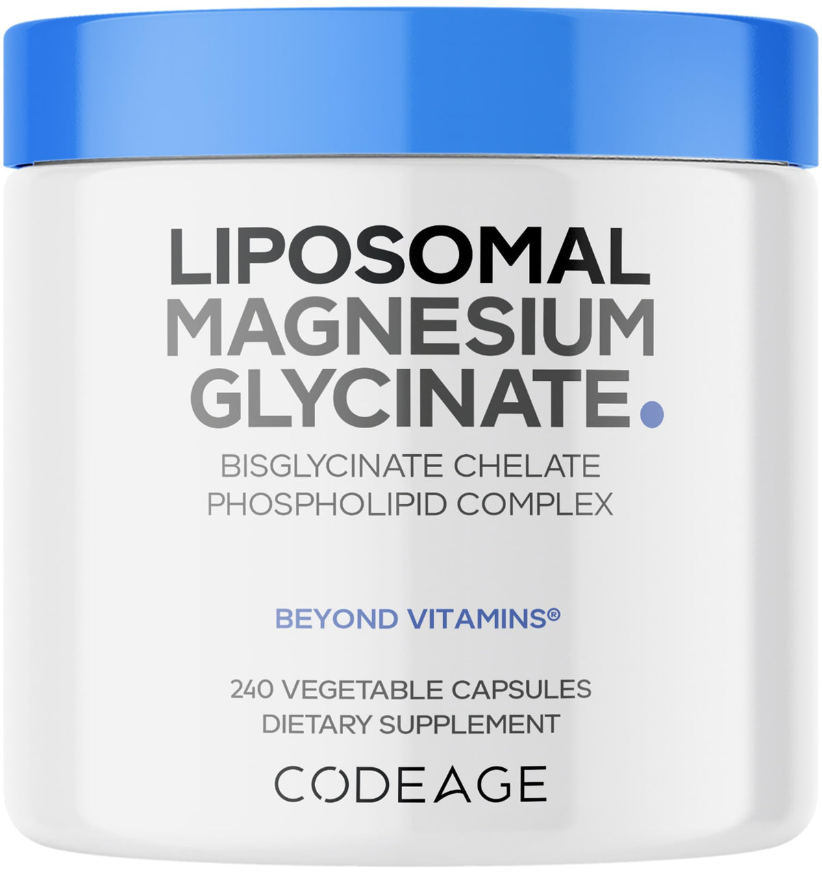 Codeage Liposomal Magnesium Glycinate - 240 Capsules