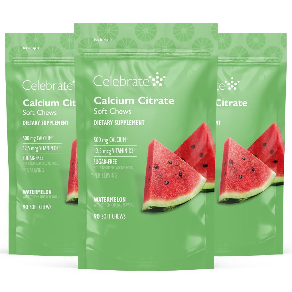 Celebrate Vitamins Bariatric 500mg Calcium Citrate Soft Chews