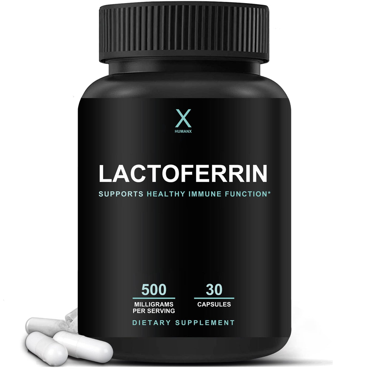 HUMANX Lactoferrin 500mg Immune Support - 30 Capsules