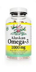 HERBACURE Alaskan Omega 3 1000 mg - 100 Softgels