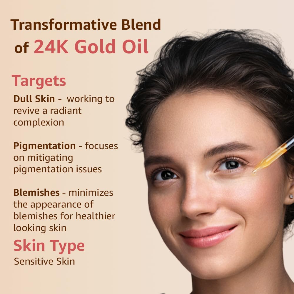 Science-o-logic 24K Gold Facial Oil with 10 Super Oils - 30 mL - image 4