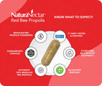 NaturaNectar Red Bee Propolis - 60 Vegetarian Capsules - image 8