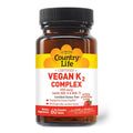 Country Life Vegan K2 Complex 500 mcg Bone Health - 60 Tablets