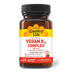 Country Life Vegan K2 Complex 500 mcg Bone Health - 60 Tablets