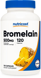 Nutricost Bromelain 500mg - 120 Vegetarian Capsules