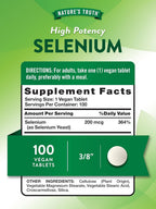 Nature's Truth High Potency Selenium 200 mcg - 300 Tablets - image 2