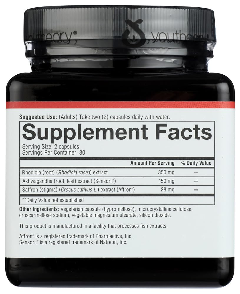Youtheory Saffron Advanced Dietary Supplement for Mood - 60 Capsules - image 4