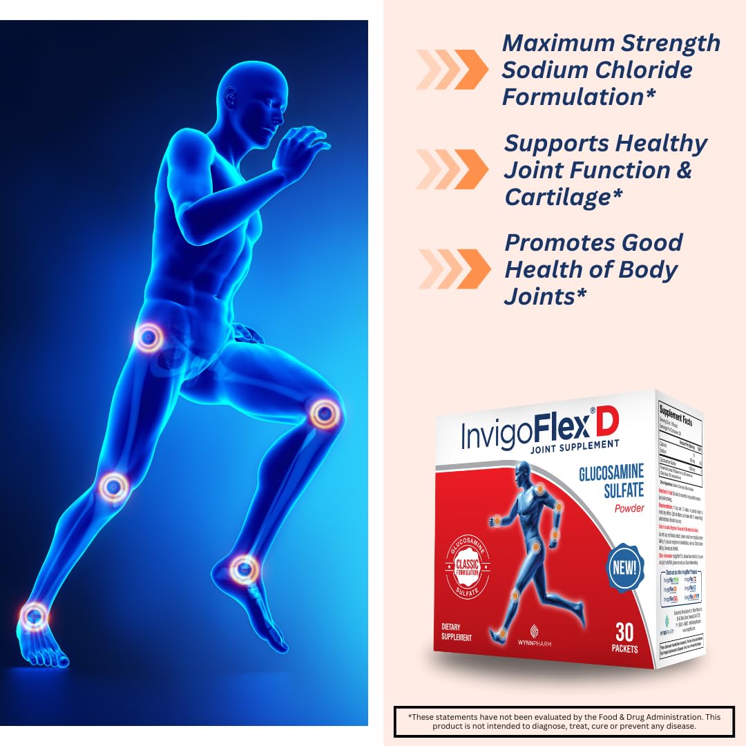 INVIGOFLEX® D - 1500mg of Glucosamine Sulfate Powder (Classic