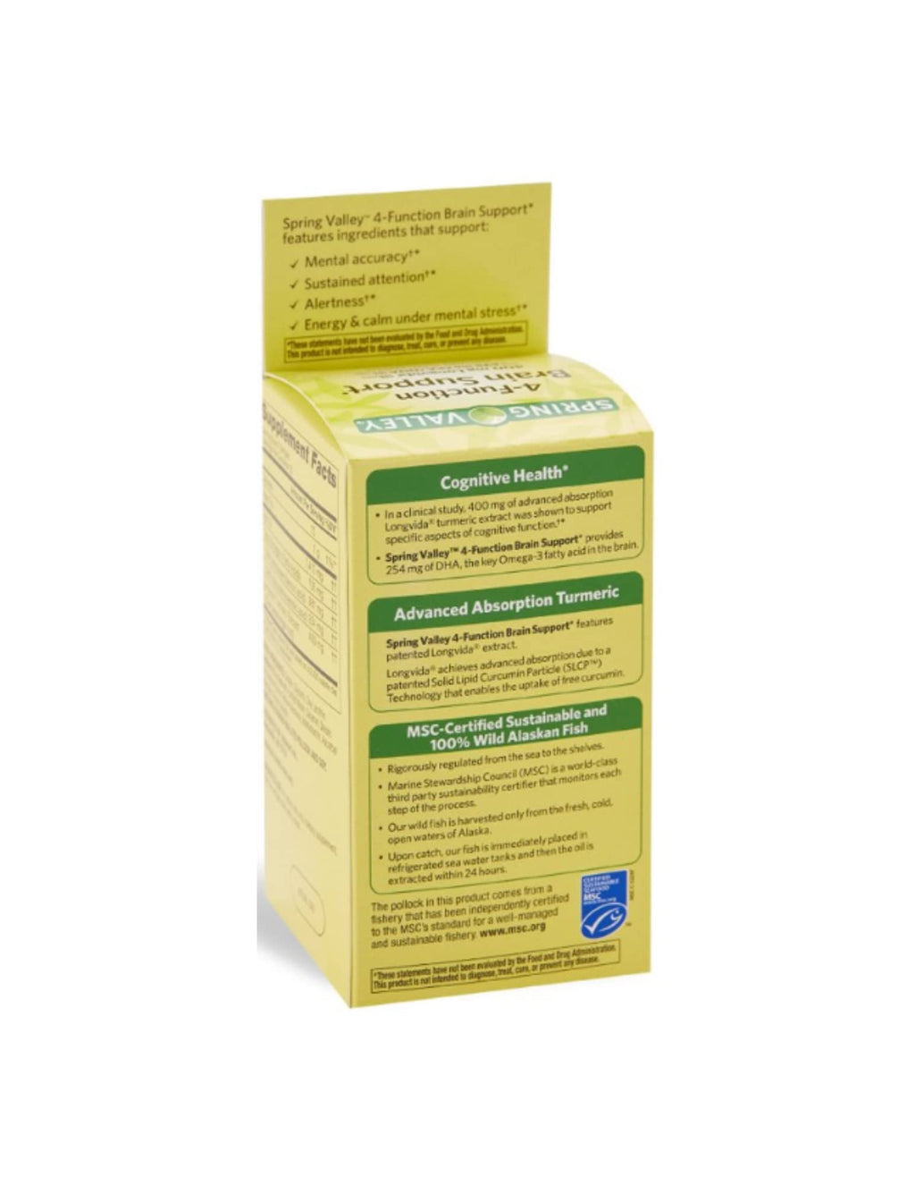 STS Home Spring Valley 4-Function Brain Support - 60 Softgels - image 2