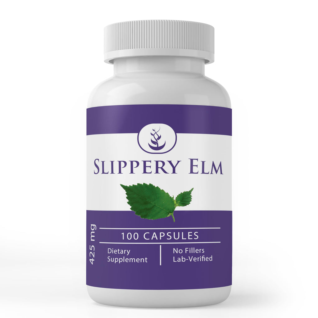 PURE ORIGINAL INGREDIENTS Slippery Elm Inner Bark - 100 Capsules