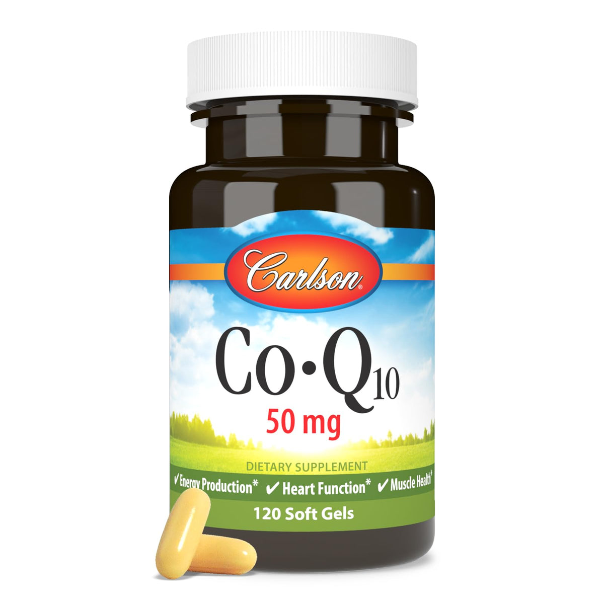 Carlson Co-Q10 50 mg Softgels - 120 Count - image 5