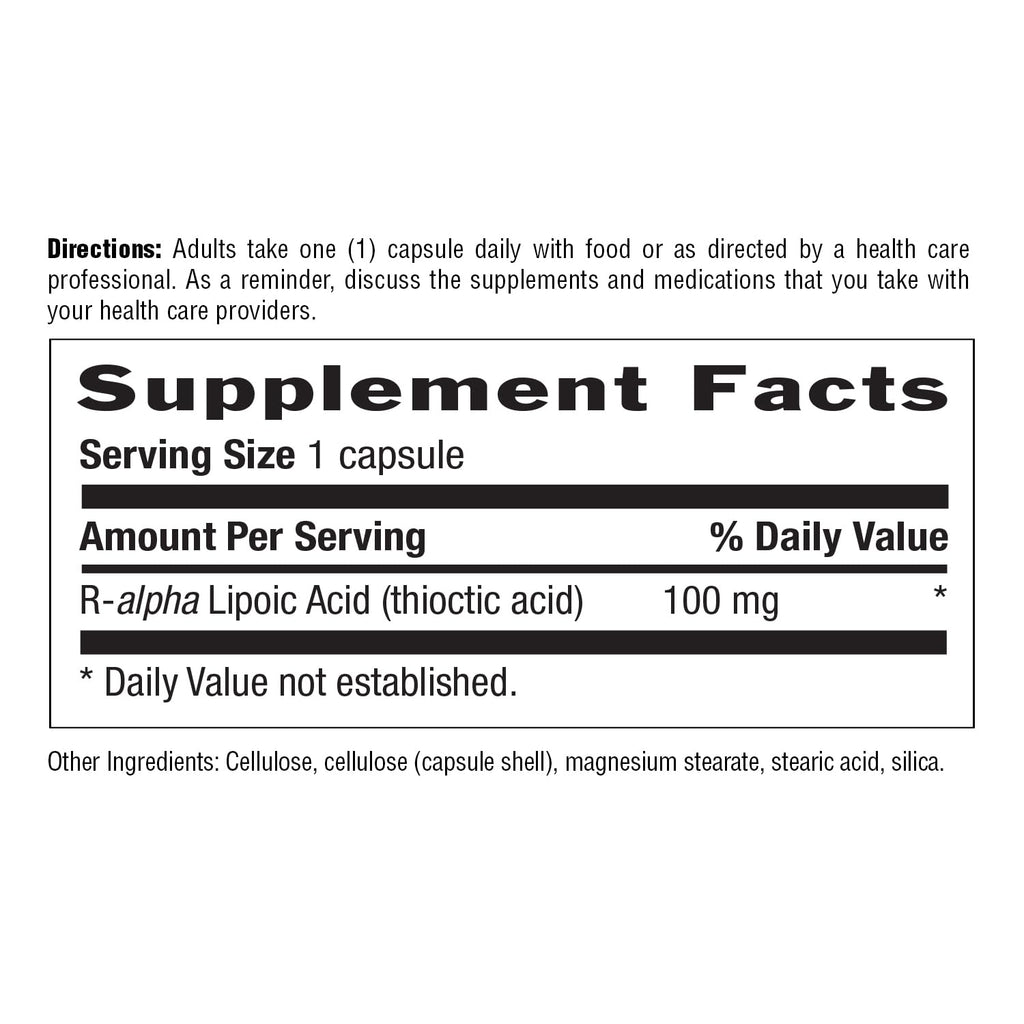 Country Life R-Alpha Lipoic Acid 100mg Antioxidant - 60 Capsules - image 4