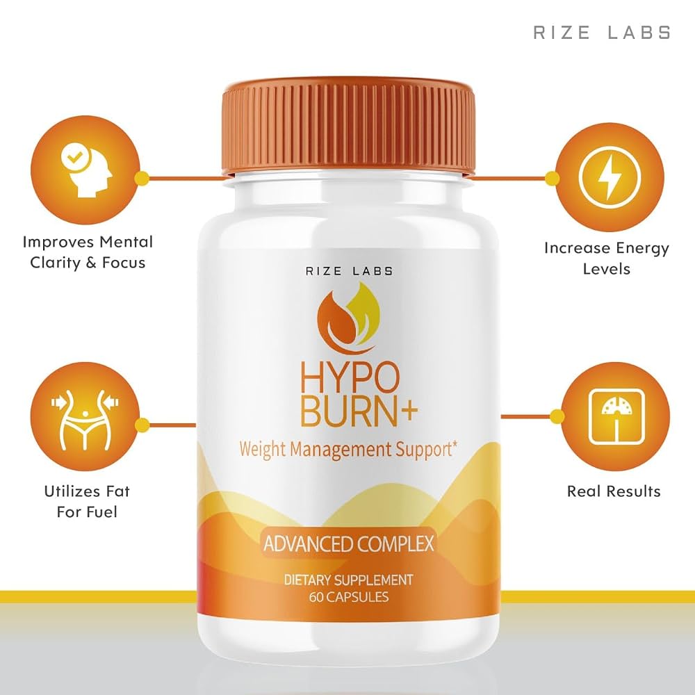 Rize Labs HypoBurn+ Metabolism Booster Weight Loss - 120 Capsules - image 6