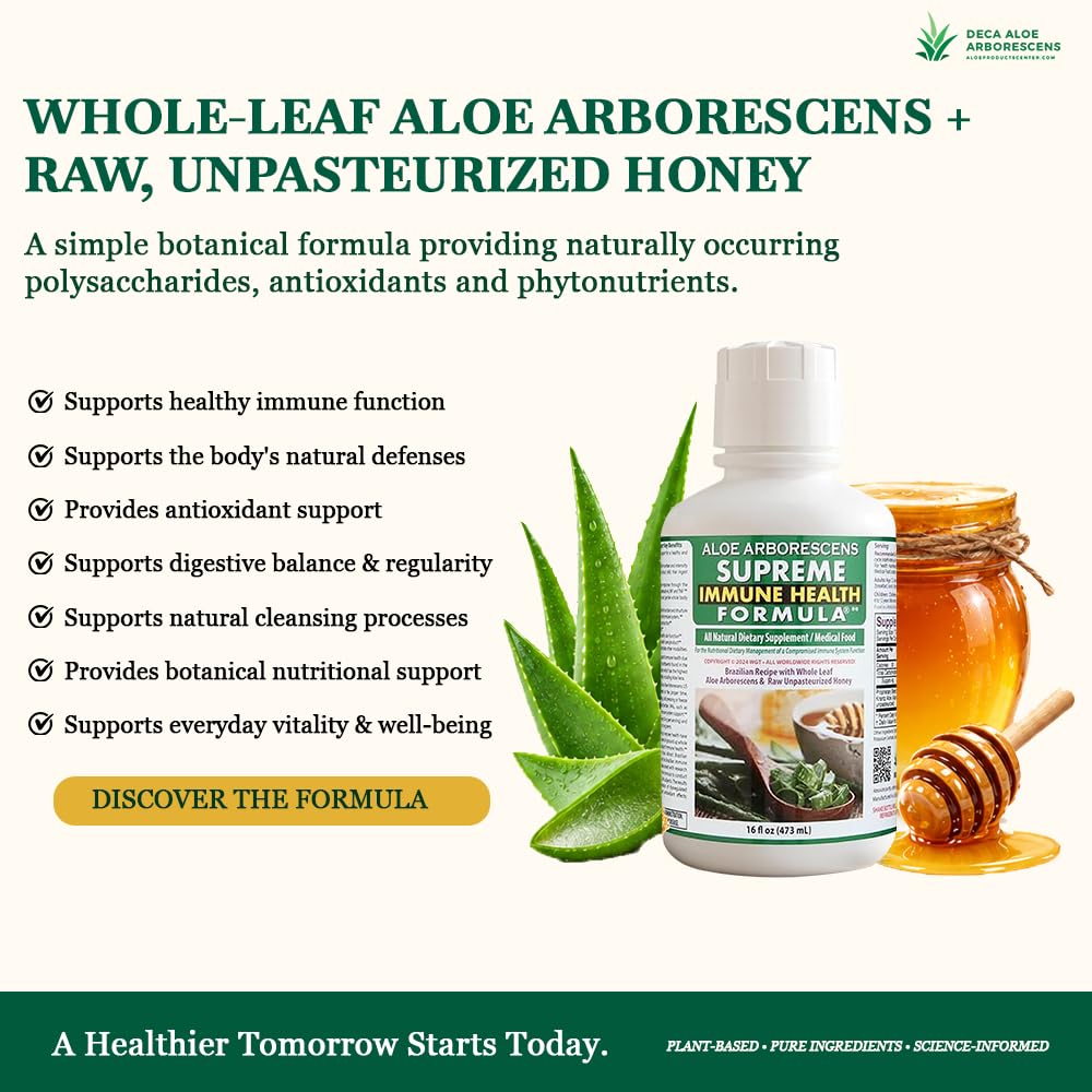 Deca Aloe Supreme Immune Health Formula Aloe Arborescens
