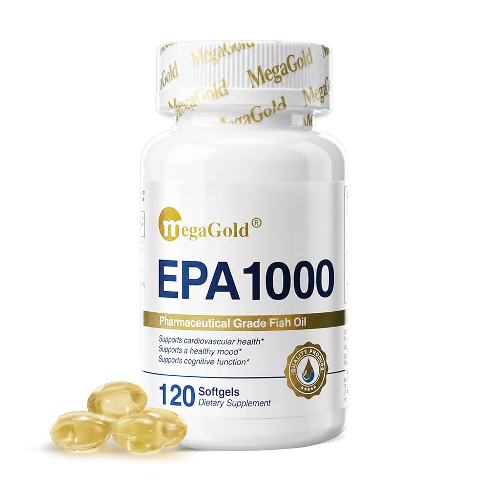 MegaGold EPA1000 Omega 3 Fish Oil, EPA Supplement
