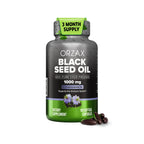 ORZAX Black Seed Oil 1000 mg Softgels - 90 Softgels
