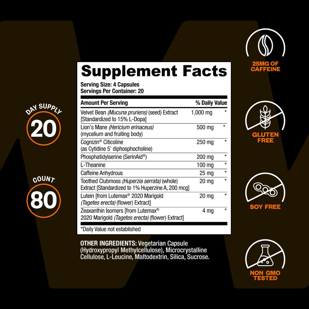 ONNIT Alpha Brain Black Label Nootropic Capsules - 80 Count - image 10
