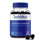 SmileVites Ashwagandha Gummies with Ginseng & Lemon Balm - 60 Count