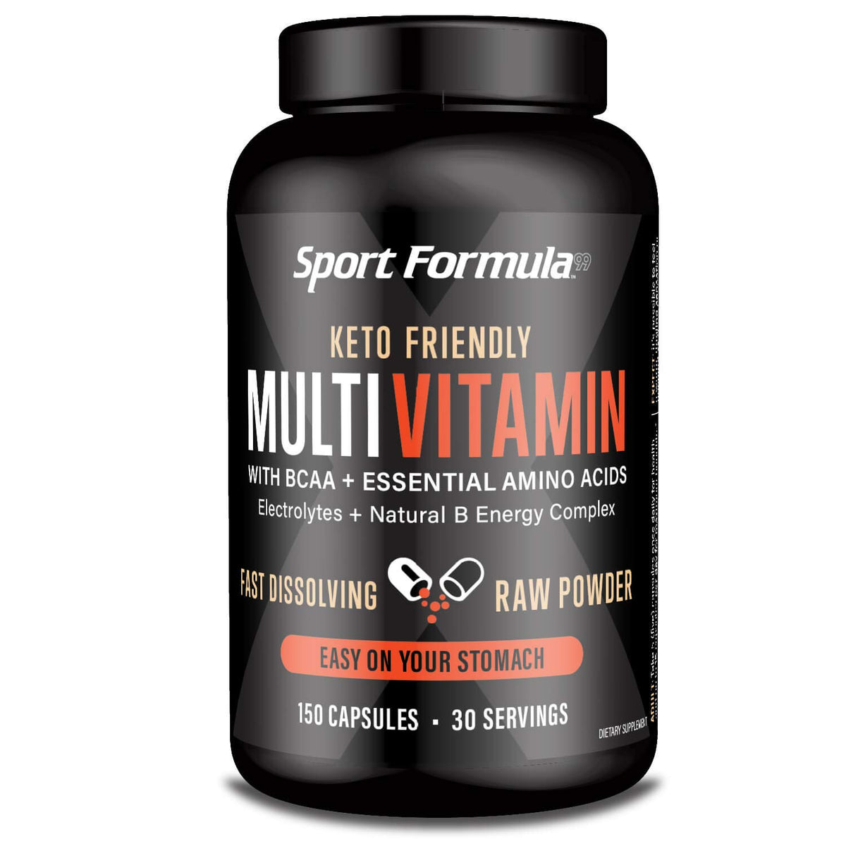 Sport Formula 99 Daily Keto Multivitamin BCAA Amino Acid - 150 Capsules