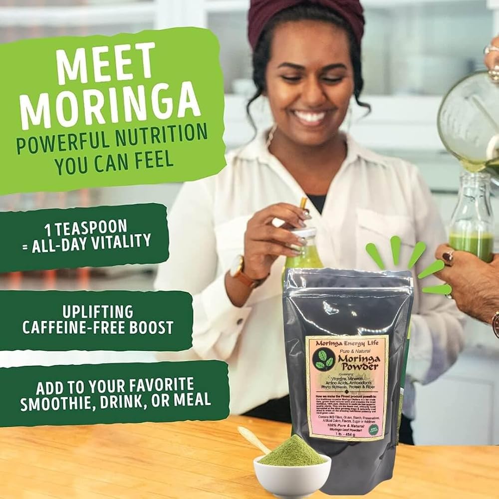 Moringa Energy Life Moringa Leaf Powder - 1 lb - image 3