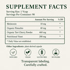 Green Organic Supplements Melatonin Sleep Support - 90 Tablets - image 3