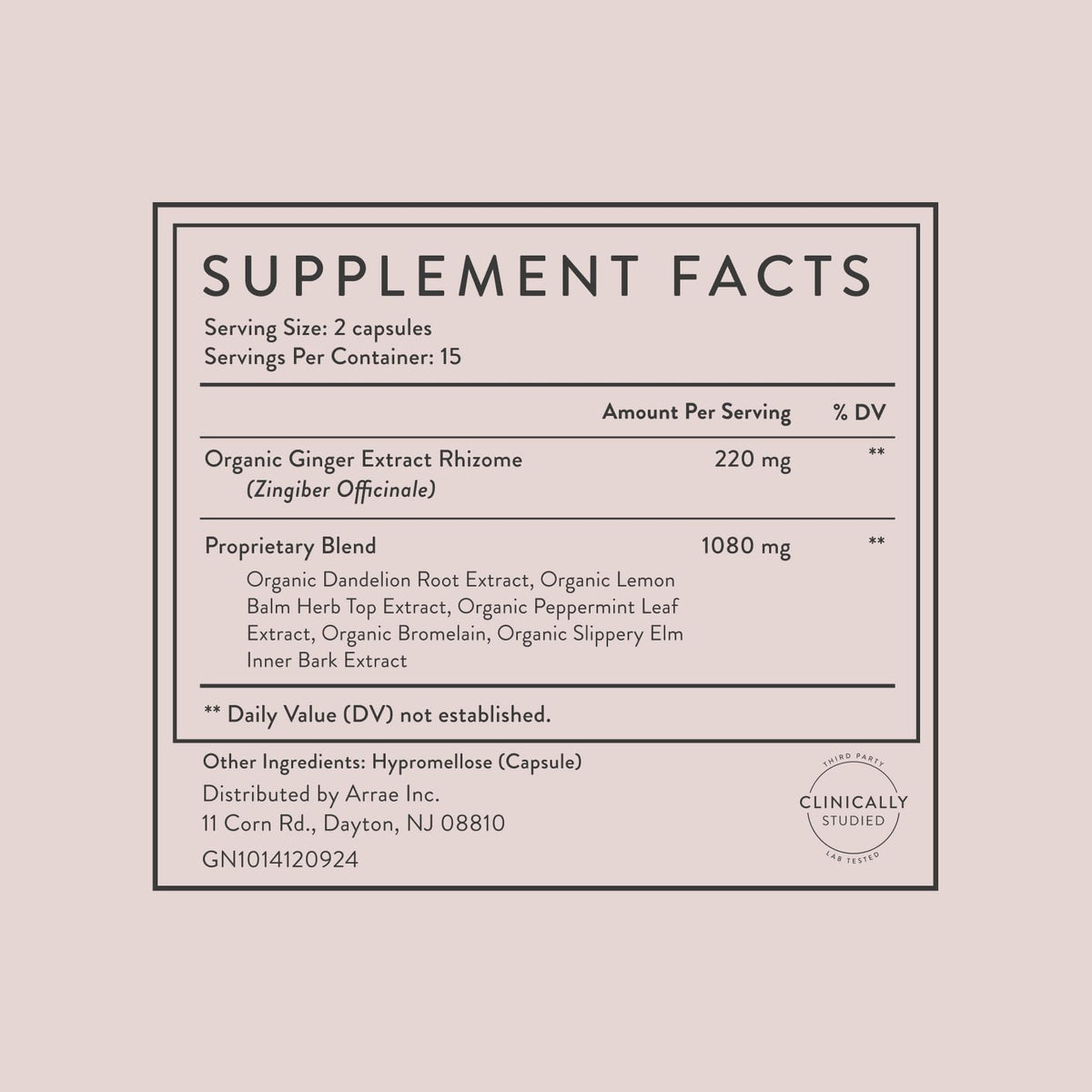 Arrae Fast-Acting Bloating Relief Digestive Enzymes
