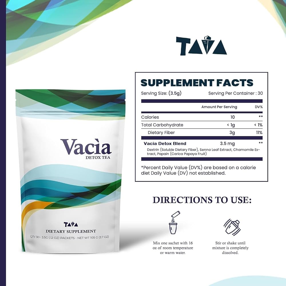 TAVA Vacia Detox Tea Daily Cleansing Support - image 2