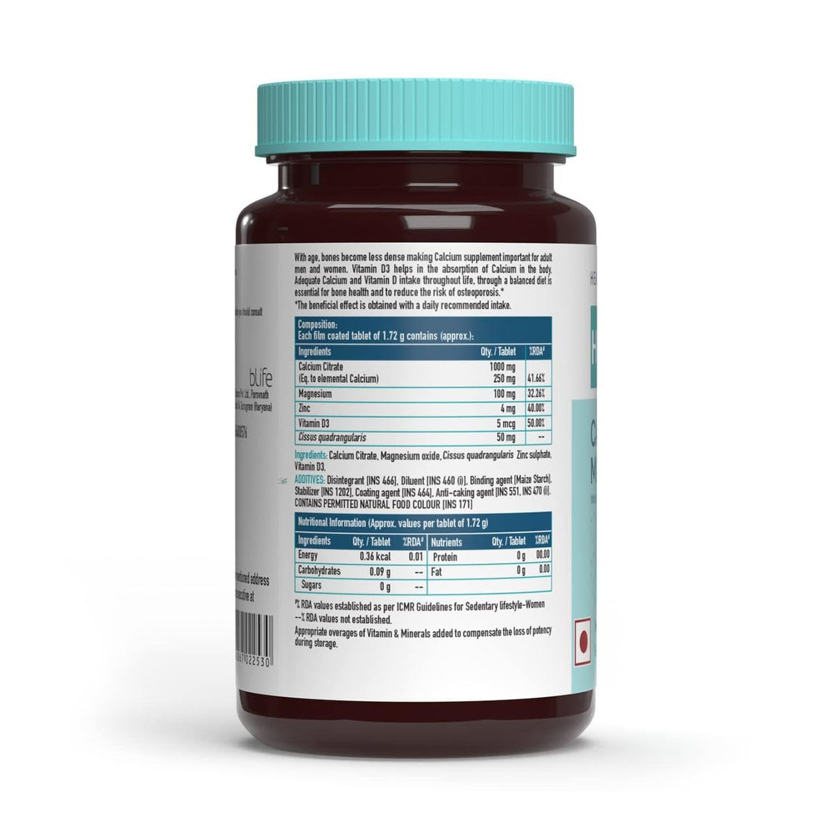 Organic Touch Calcium Magnesium & Zinc with Vitamin D3 - 240 Tablets - image 3
