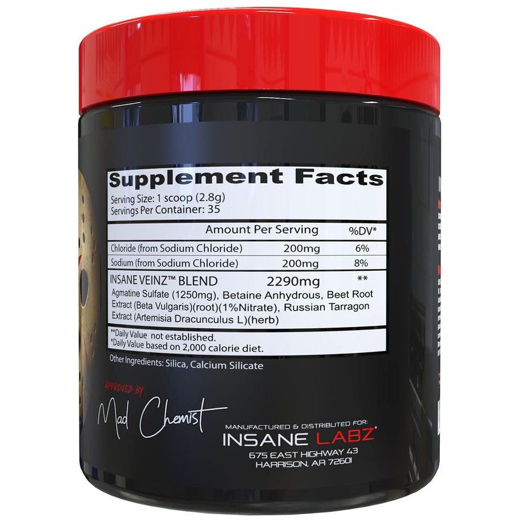 Insane Labz Insane Veinz Non Stimulant NO Enhancing Powder